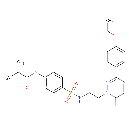 N-[4-({2-[3-(4-ethoxyphenyl)-6-oxo-1,6-dihydropyridazin-1-yl]ethyl}sulfamoyl)phenyl]-2-methylpropanamide