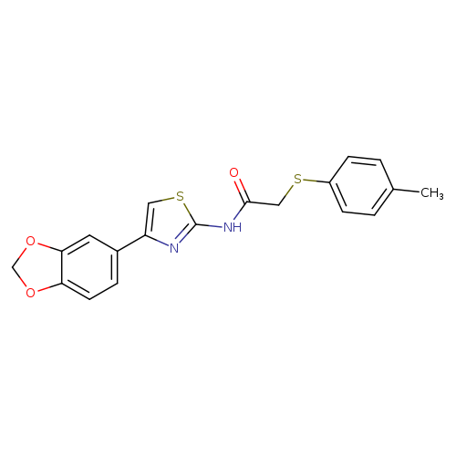 N-[4-(2H-1,3-benzodioxol-5-yl)-1,3-thiazol-2-yl]-2-[(4-methylphenyl)sulfanyl]acetamide