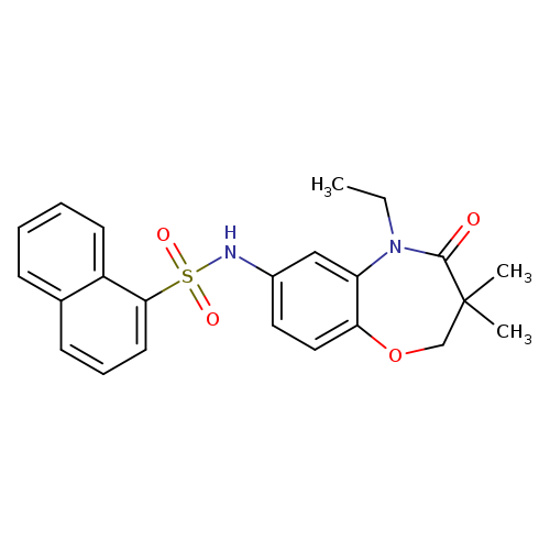 N-(5-ethyl-3,3-dimethyl-4-oxo-2,3,4,5-tetrahydro-1,5-benzoxazepin-7-yl)naphthalene-1-sulfonamide