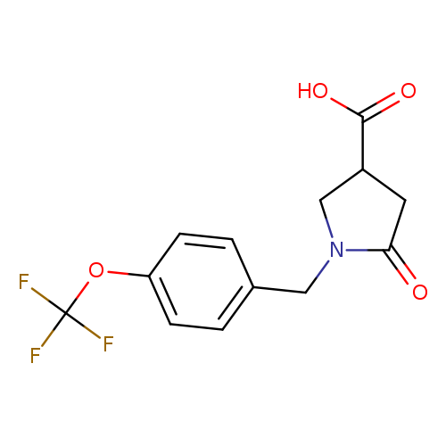 5-oxo-1-{[4-(trifluoromethoxy)phenyl]methyl}pyrrolidine-3-carboxylic acid