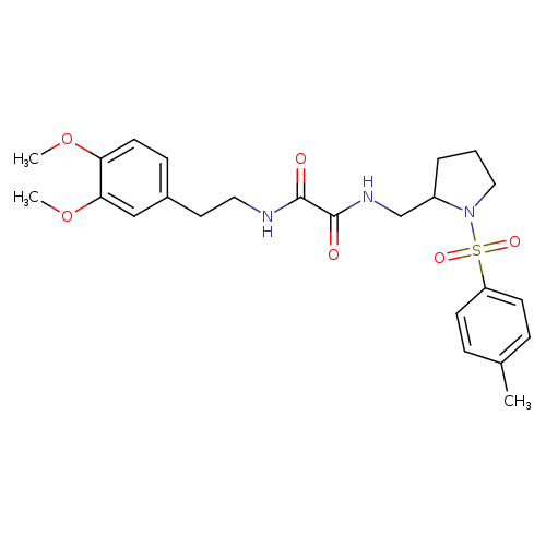 N'-[2-(3,4-dimethoxyphenyl)ethyl]-N-{[1-(4-methylbenzenesulfonyl)pyrrolidin-2-yl]methyl}ethanediamide