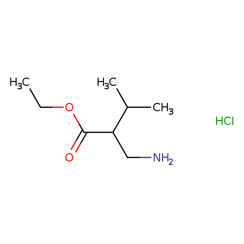 Butanoic acid, 2-(aminomethyl)-3-methyl-, ethyl ester, hydrochloride (1:1)