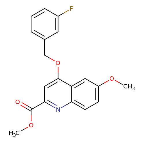 4-(3-Fluoro-benzyloxy)-6-methoxy-quinoline-2-carboxylic acid methyl ester