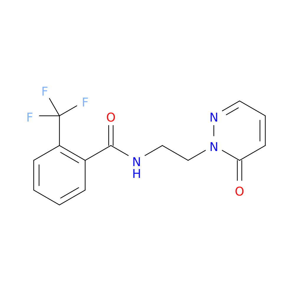 N-[2-(6-oxo-1,6-dihydropyridazin-1-yl)ethyl]-2-(trifluoromethyl)benzamide