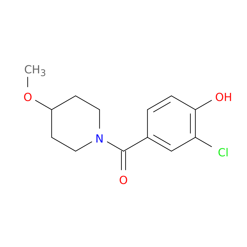 2-chloro-4-(4-methoxypiperidine-1-carbonyl)phenol