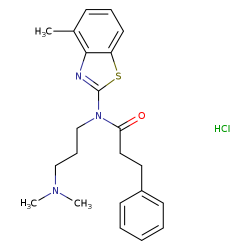 N-[3-(dimethylamino)propyl]-N-(4-methyl-1,3-benzothiazol-2-yl)-3-phenylpropanamide hydrochloride