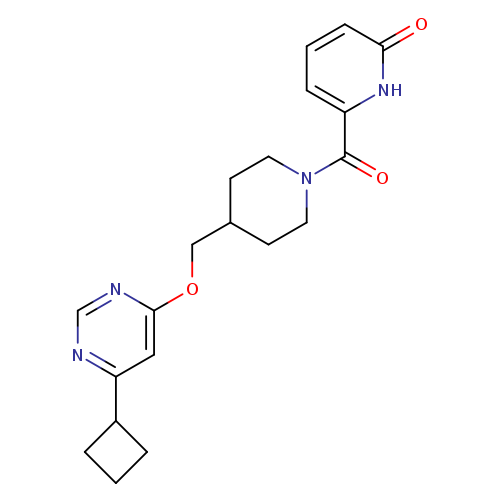 6-(4-{[(6-cyclobutylpyrimidin-4-yl)oxy]methyl}piperidine-1-carbonyl)-1,2-dihydropyridin-2-one