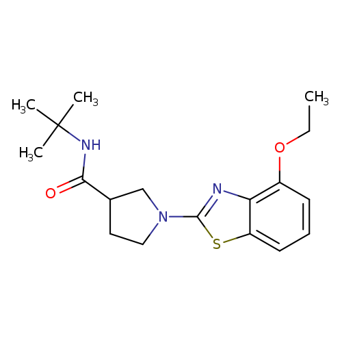 N-tert-butyl-1-(4-ethoxy-1,3-benzothiazol-2-yl)pyrrolidine-3-carboxamide