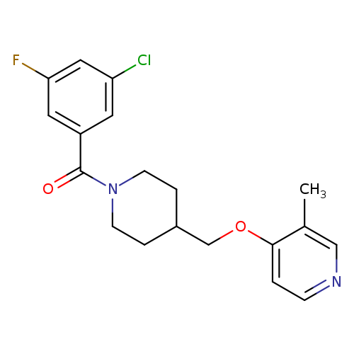 4-{[1-(3-chloro-5-fluorobenzoyl)piperidin-4-yl]methoxy}-3-methylpyridine