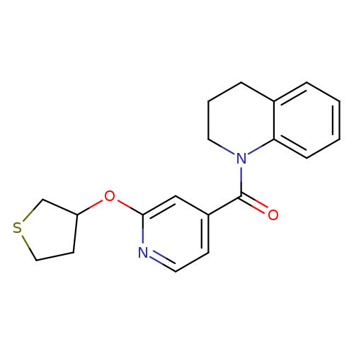 1-[2-(thiolan-3-yloxy)pyridine-4-carbonyl]-1,2,3,4-tetrahydroquinoline
