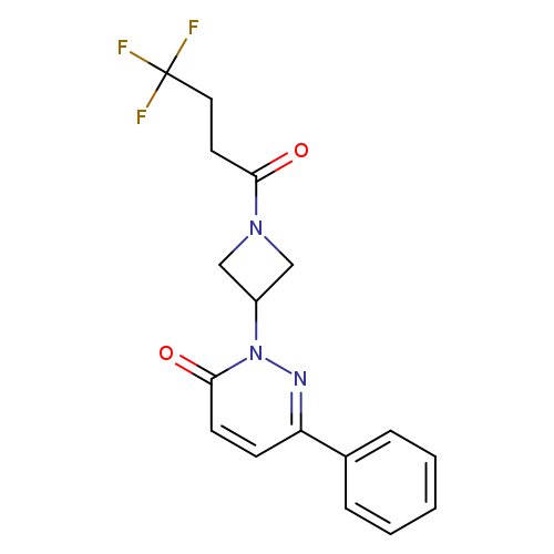 6-phenyl-2-[1-(4,4,4-trifluorobutanoyl)azetidin-3-yl]-2,3-dihydropyridazin-3-one