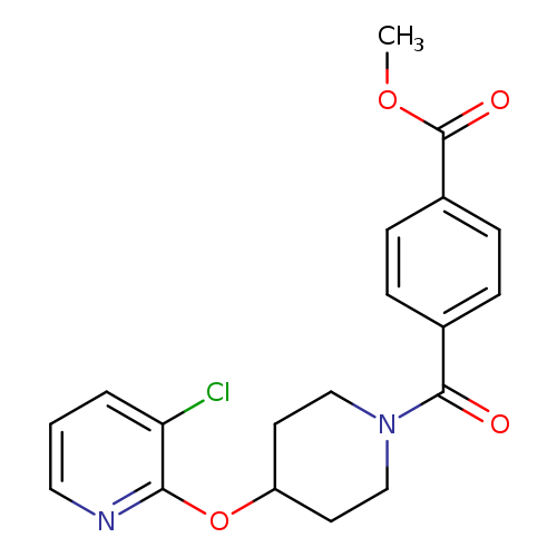 methyl 4-{4-[(3-chloropyridin-2-yl)oxy]piperidine-1-carbonyl}benzoate