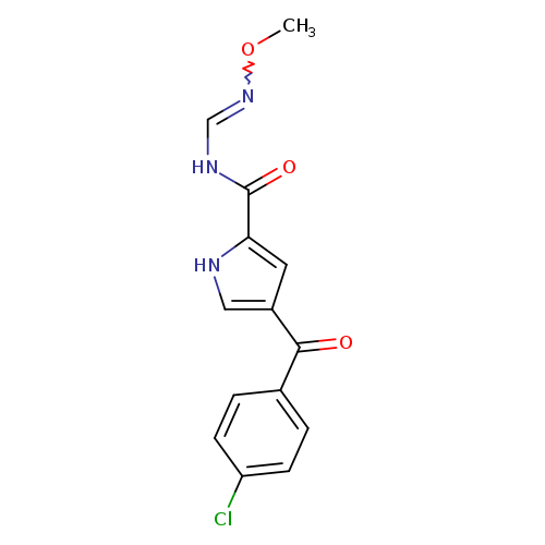 4-(4-chlorobenzoyl)-N-[(1Z)-(methoxyimino)methyl]-1H-pyrrole-2-carboxamide