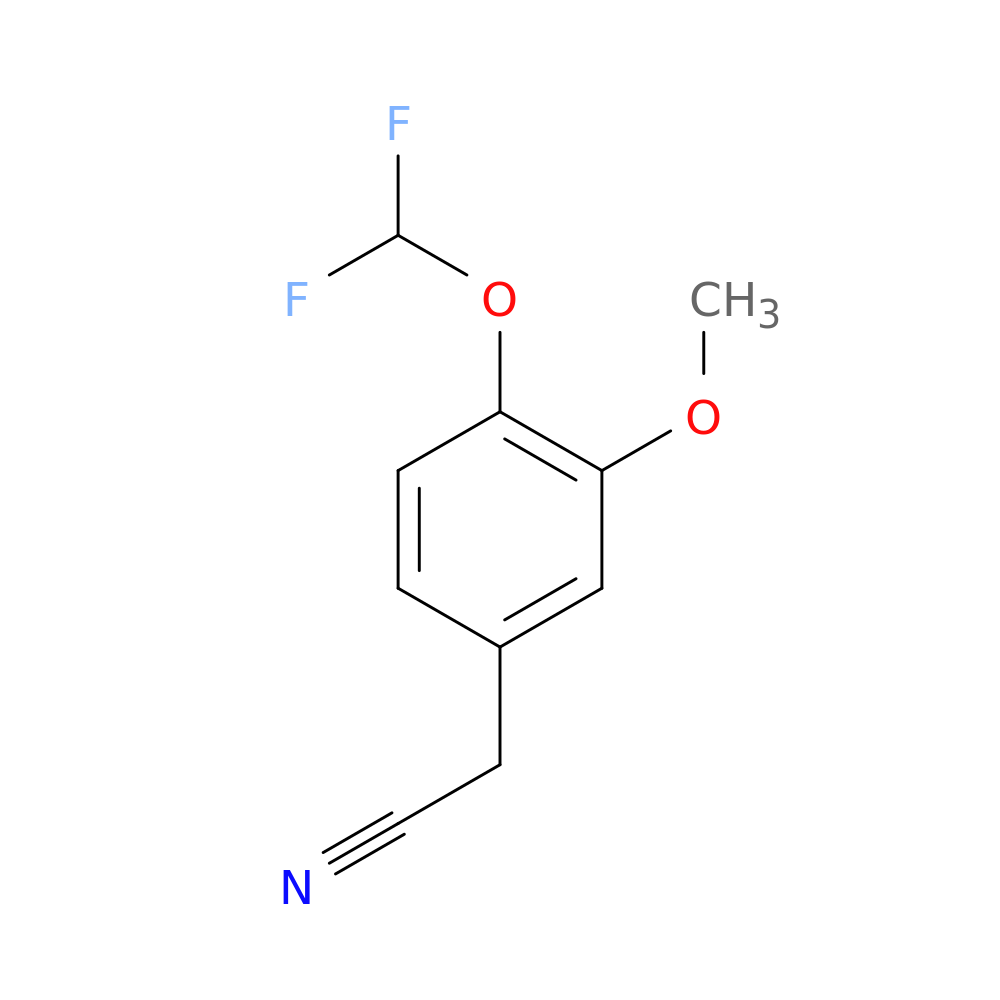 2-[4-(difluoromethoxy)-3-methoxyphenyl]acetonitrile