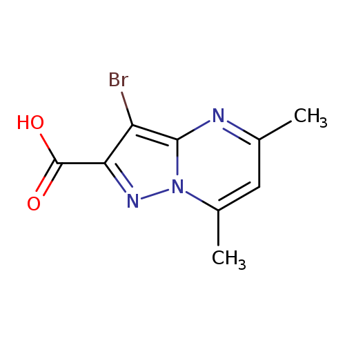 3-Bromo-5,7-dimethylpyrazolo[1,5-a]pyrimidine-2-carboxylic acid