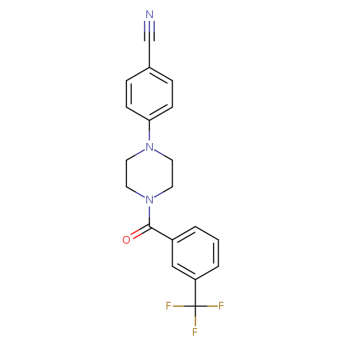4-{4-[3-(trifluoromethyl)benzoyl]piperazin-1-yl}benzonitrile