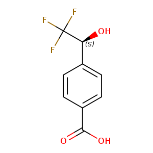 4-[(1S)-2,2,2-trifluoro-1-hydroxyethyl]benzoic acid