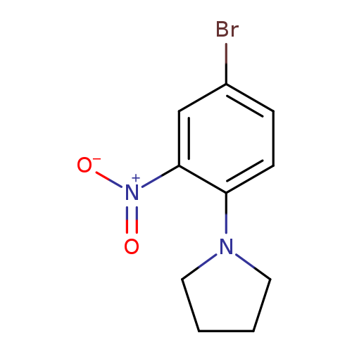 Pyrrolidine, 1-(4-bromo-2-nitrophenyl)-