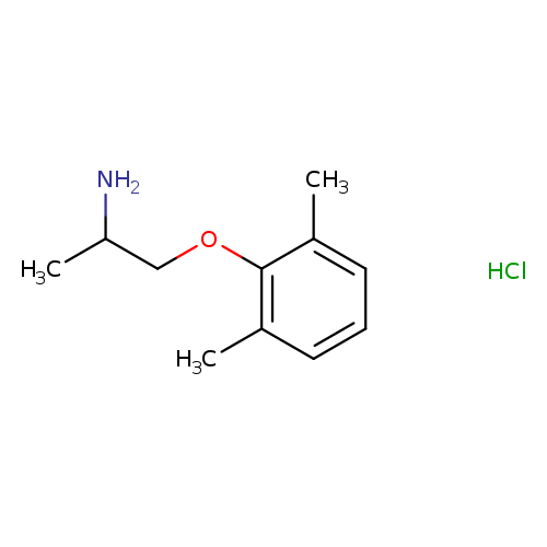 2-​Propanamine, 1-​(2,​6-​dimethylphenoxy)​-​, hydrochloride (1:1)