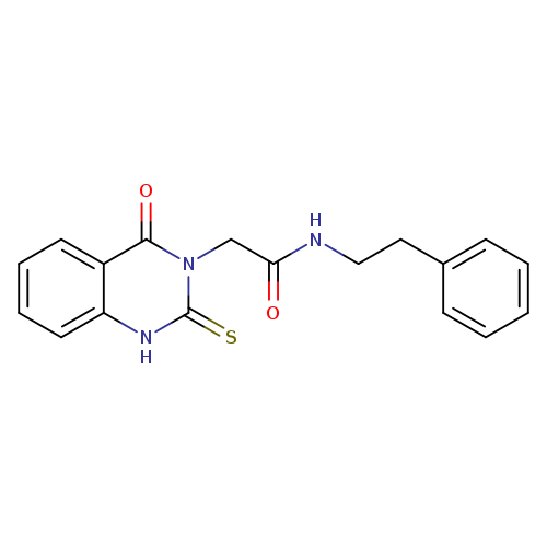 2-(4-oxo-2-sulfanylidene-1,2,3,4-tetrahydroquinazolin-3-yl)-N-(2-phenylethyl)acetamide