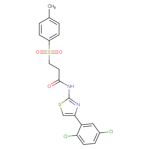 N-[4-(2,5-dichlorophenyl)-1,3-thiazol-2-yl]-3-(4-methylbenzenesulfonyl)propanamide