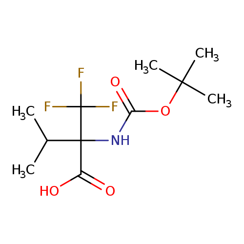 2-{[(tert-butoxy)carbonyl]amino}-3-methyl-2-(trifluoromethyl)butanoicacid