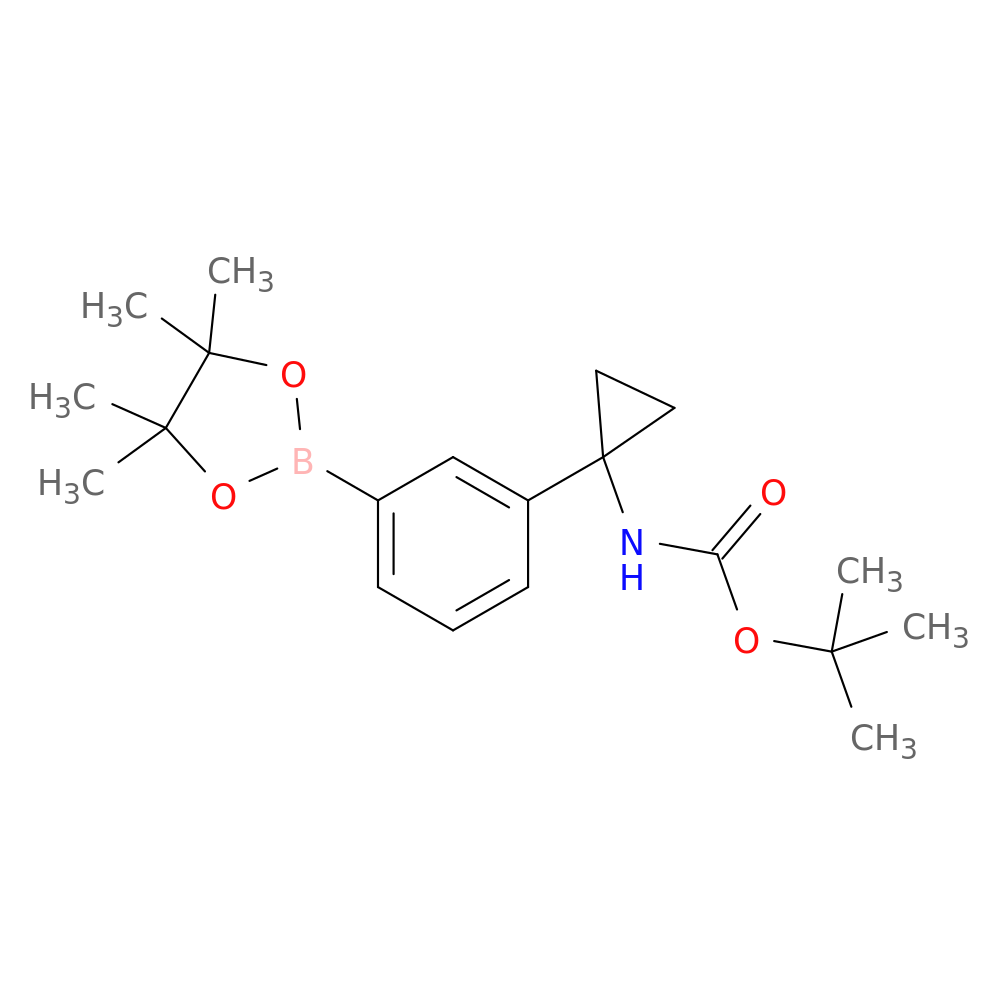 tert-Butyl(1-(3-(4,4,5,5-tetramethyl-1,3,2-dioxaborolan-2-yl)phenyl)cyclopropyl)carbamate