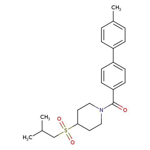 1-{4'-methyl-[1,1'-biphenyl]-4-carbonyl}-4-(2-methylpropanesulfonyl)piperidine