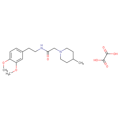 N-[2-(3,4-dimethoxyphenyl)ethyl]-2-(4-methylpiperidin-1-yl)acetamide; oxalic acid