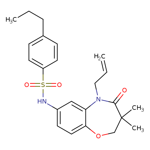 N-[3,3-dimethyl-4-oxo-5-(prop-2-en-1-yl)-2,3,4,5-tetrahydro-1,5-benzoxazepin-7-yl]-4-propylbenzene-1-sulfonamide