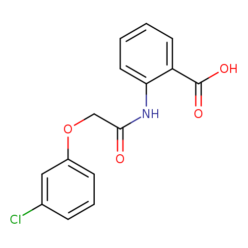 2-[2-(3-chlorophenoxy)acetamido]benzoic acid