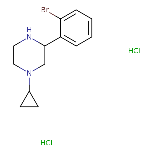 3-(2-Bromophenyl)-1-cyclopropylpiperazine dihydrochloride