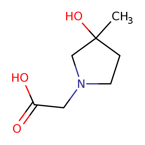 2-(3-hydroxy-3-methylpyrrolidin-1-yl)acetic acid