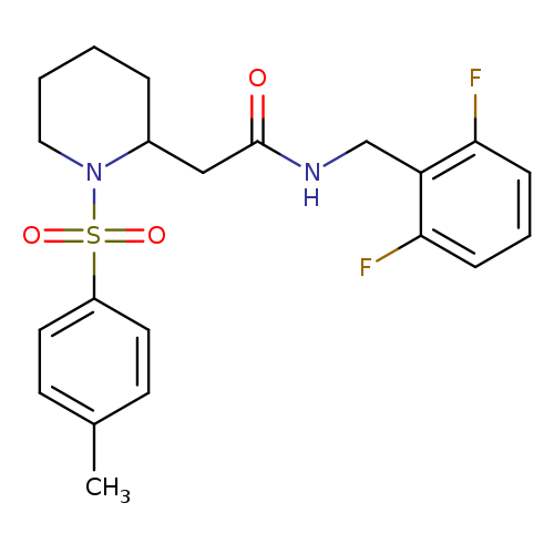 N-[(2,6-difluorophenyl)methyl]-2-[1-(4-methylbenzenesulfonyl)piperidin-2-yl]acetamide
