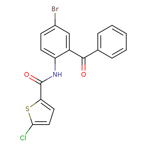 N-(2-benzoyl-4-bromophenyl)-5-chlorothiophene-2-carboxamide