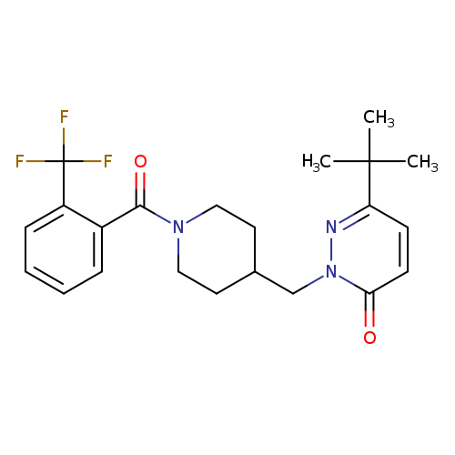 6-tert-butyl-2-({1-[2-(trifluoromethyl)benzoyl]piperidin-4-yl}methyl)-2,3-dihydropyridazin-3-one