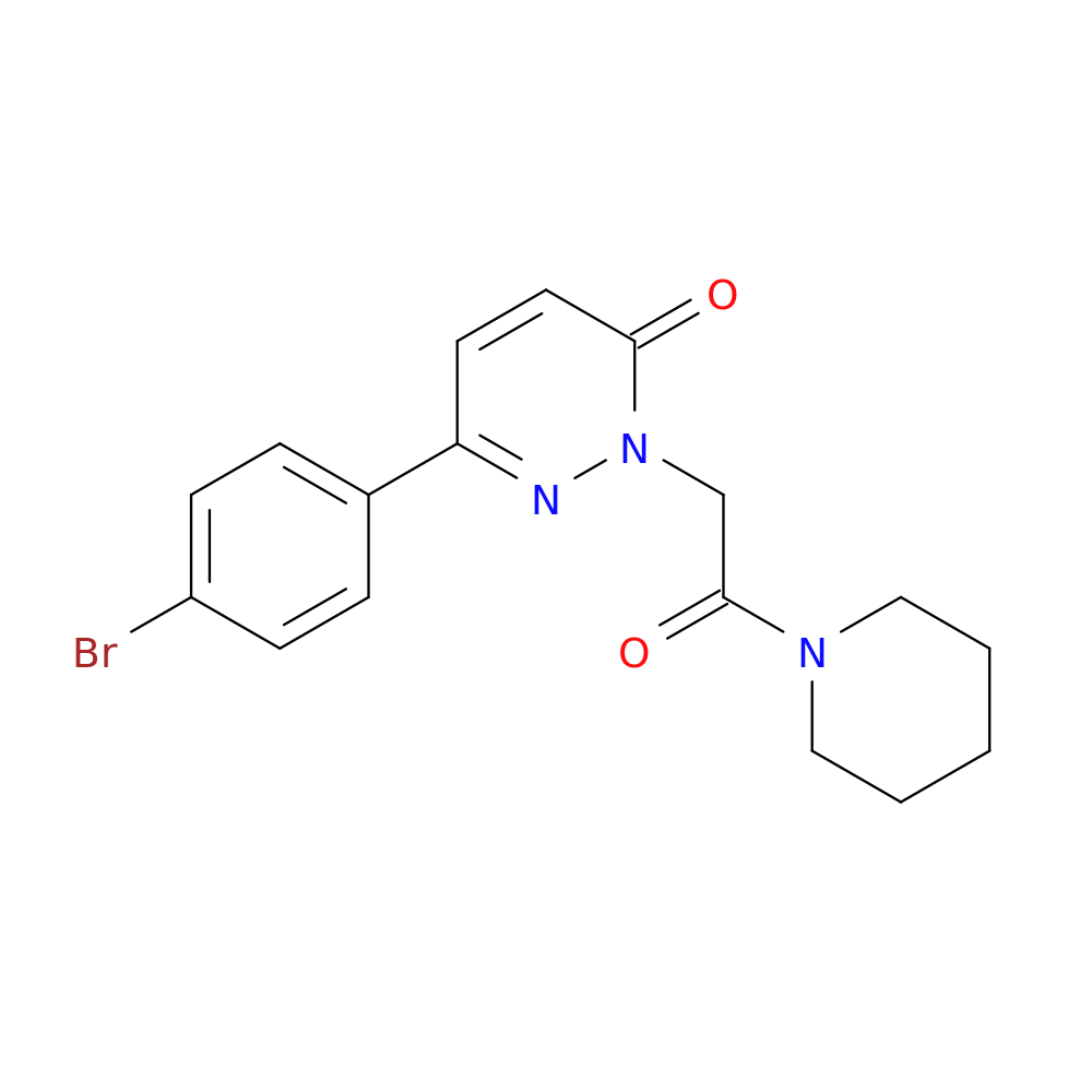 6-(4-bromophenyl)-2-[2-oxo-2-(piperidin-1-yl)ethyl]-2,3-dihydropyridazin-3-one