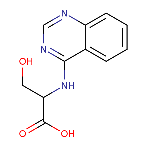 3-Hydroxy-2-(quinazolin-4-ylamino)propanoic acid