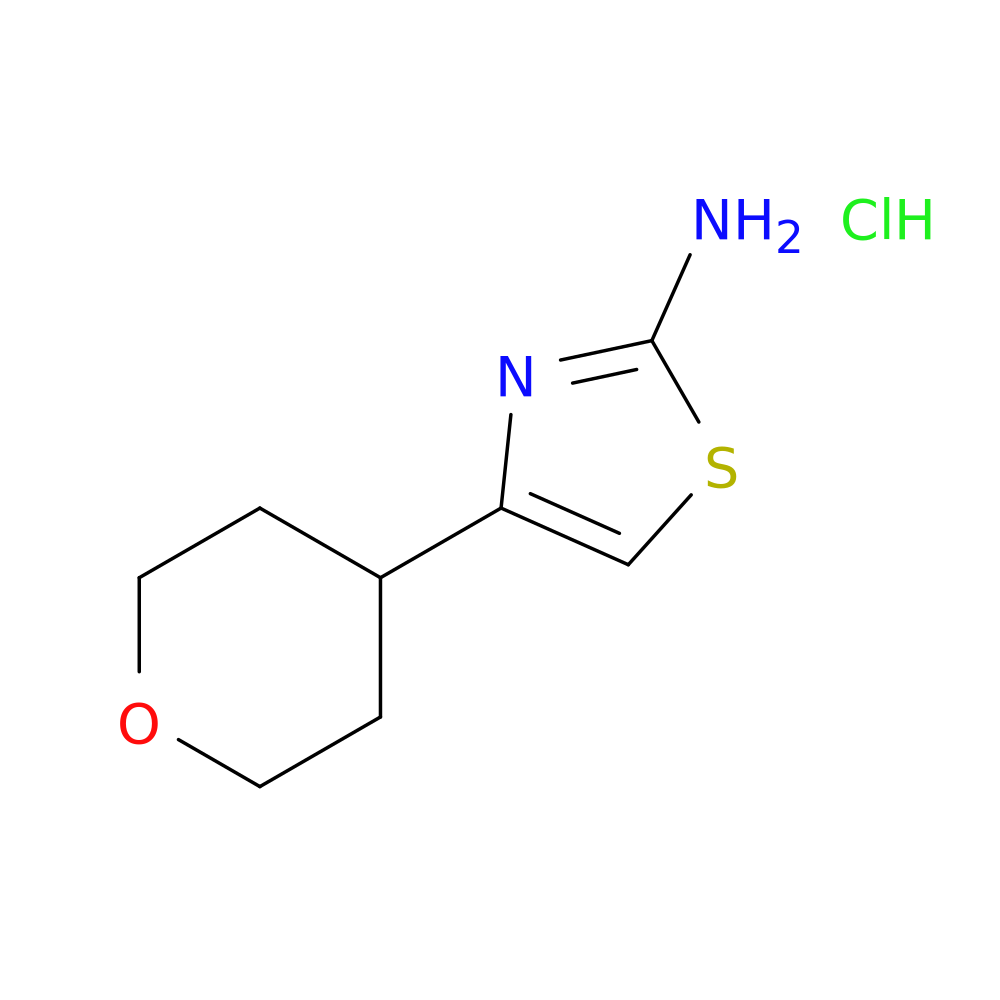 4-(Tetrahydro-2H-Pyran-4-Yl)Thiazol-2-Amine Hydrochloride