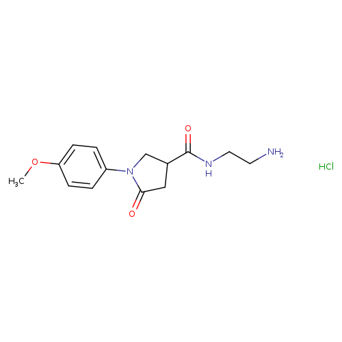 N-(2-Aminoethyl)-1-(4-methoxyphenyl)-5-oxopyrrolidine-3-carboxamide hydrochloride