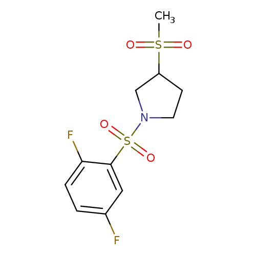 1-(2,5-difluorobenzenesulfonyl)-3-methanesulfonylpyrrolidine