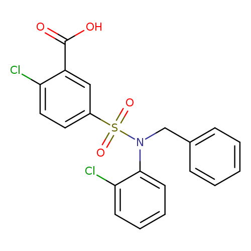 5-(N-Benzyl-N-(2-chlorophenyl)sulfamoyl)-2-chlorobenzoic acid