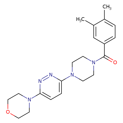 4-{6-[4-(3,4-dimethylbenzoyl)piperazin-1-yl]pyridazin-3-yl}morpholine