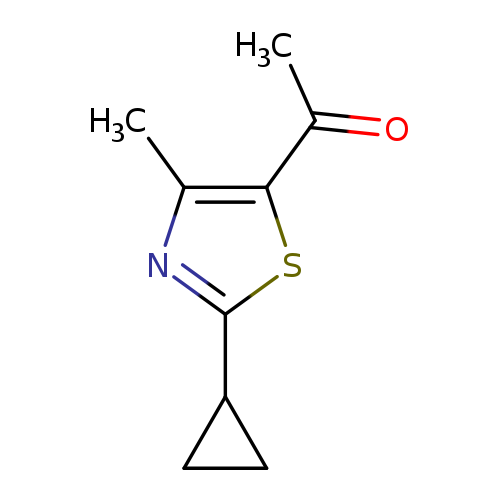 1-(2-cyclopropyl-4-methyl-1,3-thiazol-5-yl)ethan-1-one