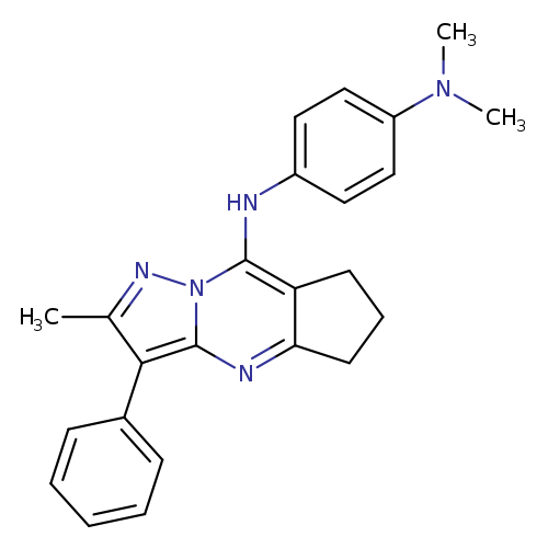 N1,N1-dimethyl-N4-{11-methyl-10-phenyl-1,8,12-triazatricyclo[7.3.0.0^{3,7}]dodeca-2,7,9,11-tetraen-2-yl}benzene-1,4-diamine