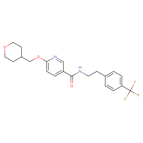 6-[(oxan-4-yl)methoxy]-N-{2-[4-(trifluoromethyl)phenyl]ethyl}pyridine-3-carboxamide