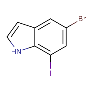 1H-Indole, 5-bromo-7-iodo-