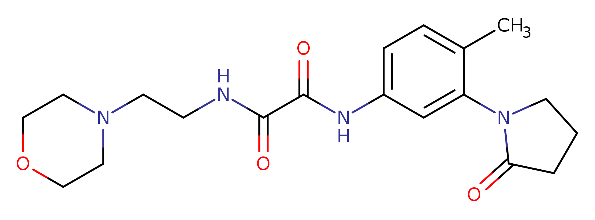 N-[4-methyl-3-(2-oxopyrrolidin-1-yl)phenyl]-N'-[2-(morpholin-4-yl)ethyl]ethanediamide