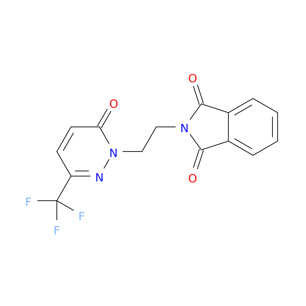 2-{2-[6-oxo-3-(trifluoromethyl)-1,6-dihydropyridazin-1-yl]ethyl}-2,3-dihydro-1H-isoindole-1,3-dione