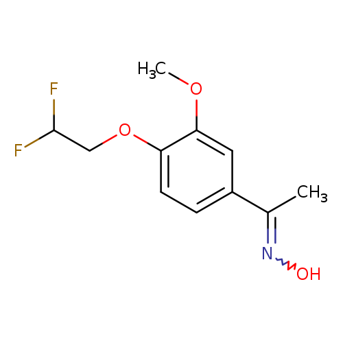 (1E)-1-[4-(2,2-DIFLUOROETHOXY)-3-METHOXYPHENYL]ETHANONE OXIME